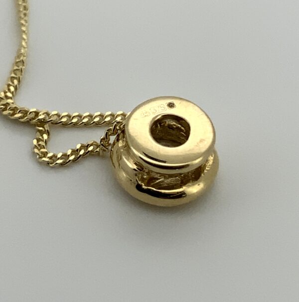 9ct Yellow Gold Rubover Diamond Pendant 0.20ct - Image 5