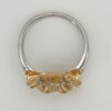18ct 2 Colour Diamond Dress Ring 0.10ct - Image 3
