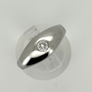 Pre Owned18ct White Gold Single Diamond Ring 0.12cts