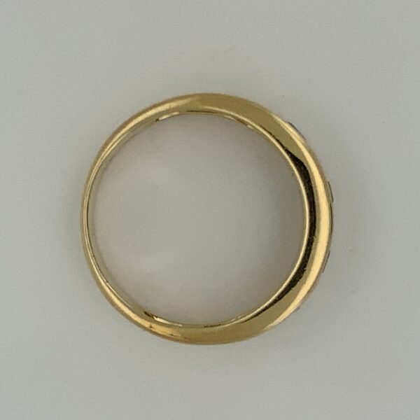 Pre Owned 18ct Yellow Gold Emerald & Diamond Ring - Image 2