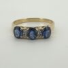 Pre Owned 18ct Sapphire & Diamond Ring - Image 2