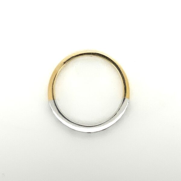 18ct Two Colour Gold Sapphire & Diamond Half Eternity Ring - Image 6