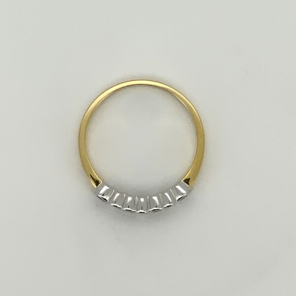 18ct Sapphire & Diamond 10 Stone Eternity Style Ring - Image 6