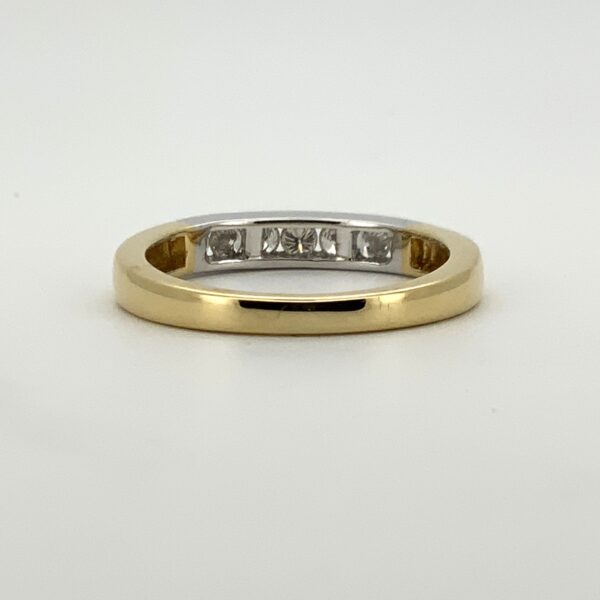 18ct 2 Colour Diamond Half Eternity Ring 0.32ct - Image 6