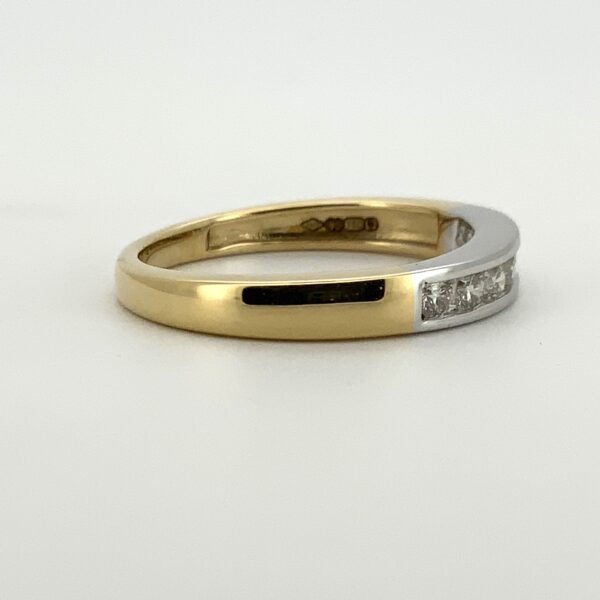 18ct 2 Colour Diamond Half Eternity Ring 0.32ct - Image 4